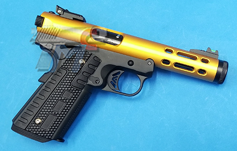 WE Galaxy 1911 GBB Airsoft (Gold Slide / Black Frame) - Click Image to Close